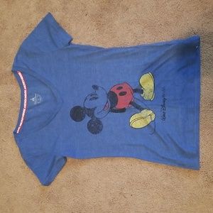 Mickey Mouse tee, women's X-small, blue